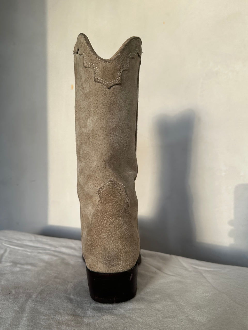 Vintage "Zodiac" Suede boots with Pheonix rising