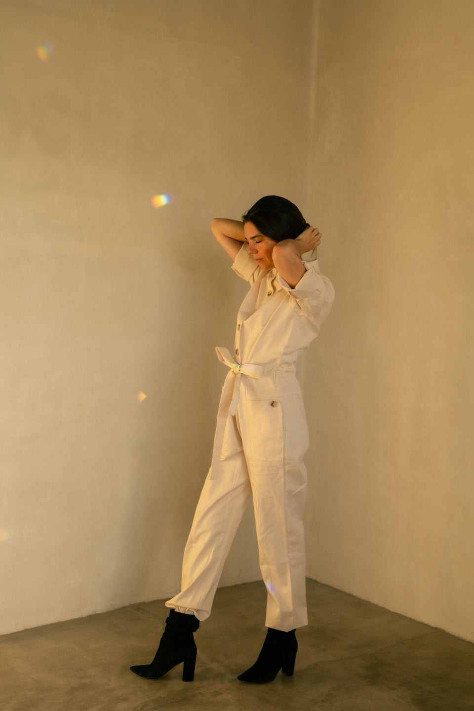 Utility Jumpsuit - Natural Canvas