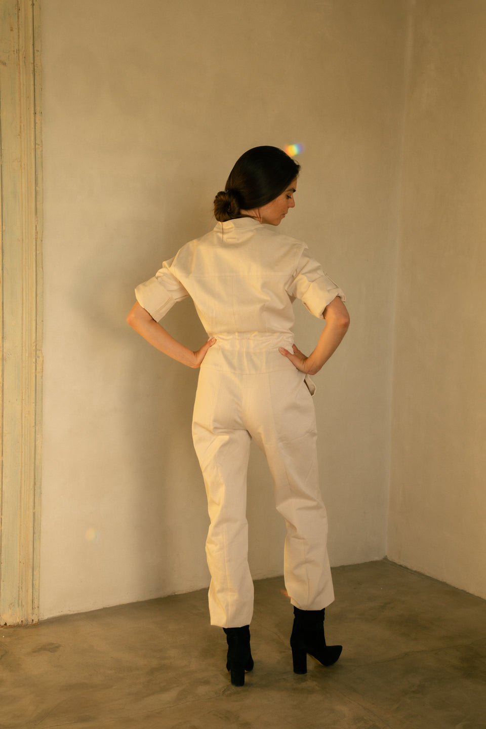 Utility Jumpsuit - Natural Canvas