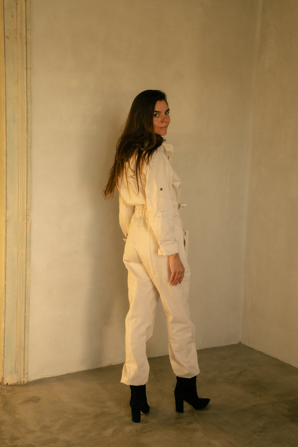 Utility Jumpsuit - Natural Canvas