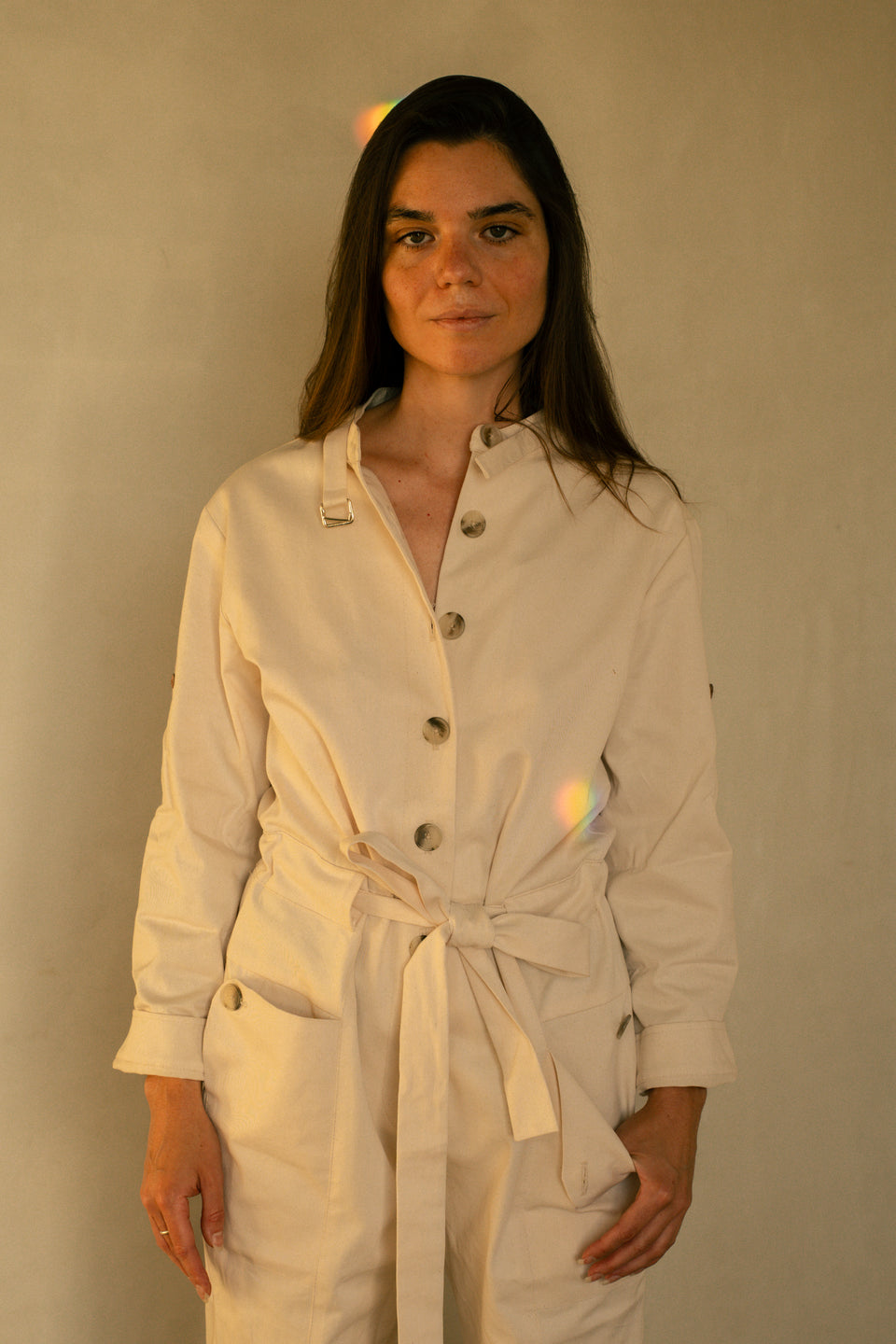 Utility Jumpsuit - Natural Canvas