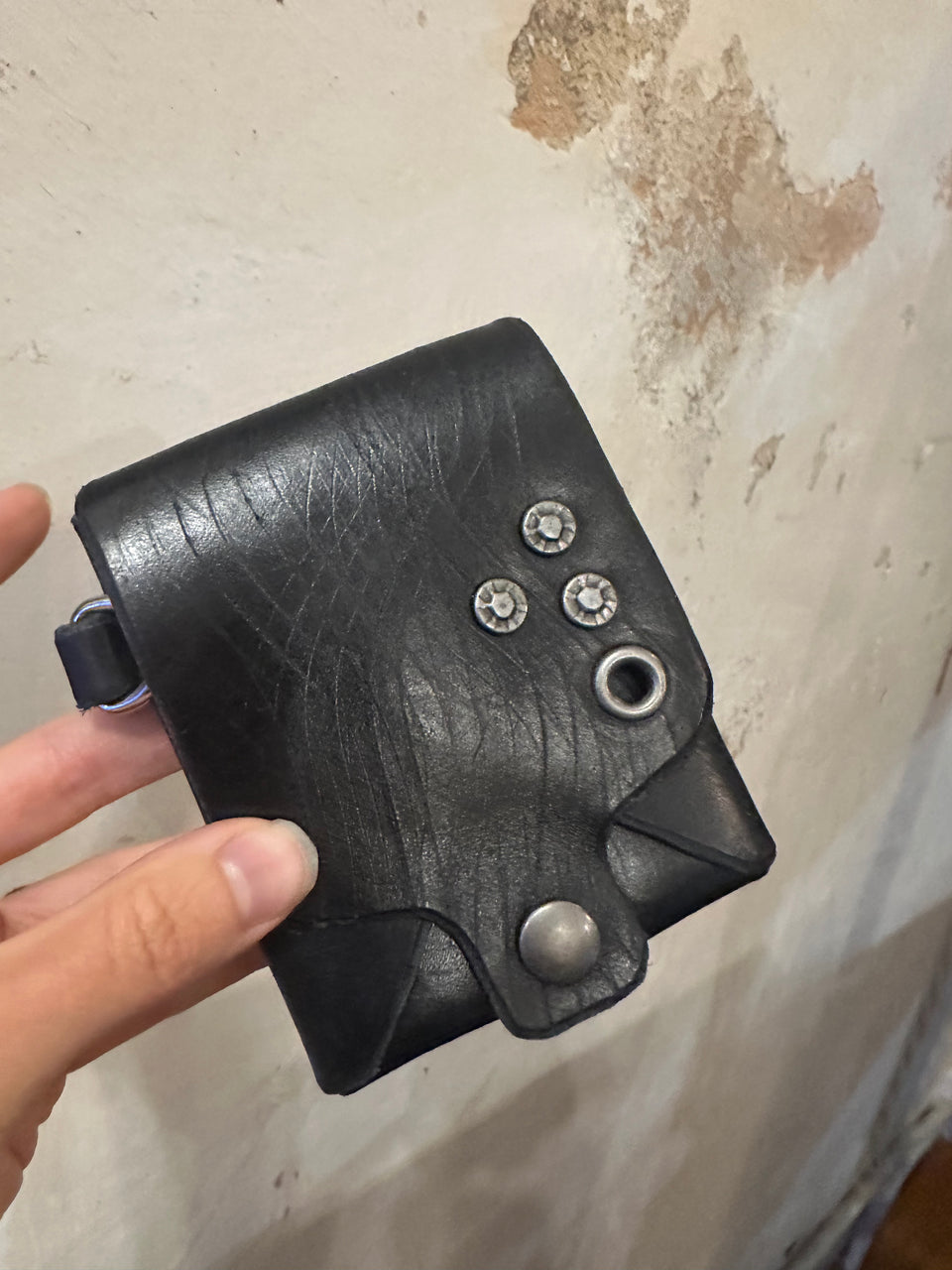 Black Origami Wallet - Pieter Leather Goods